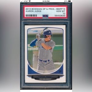 Aaron Judge psa 10 RC.  Get it before its gone